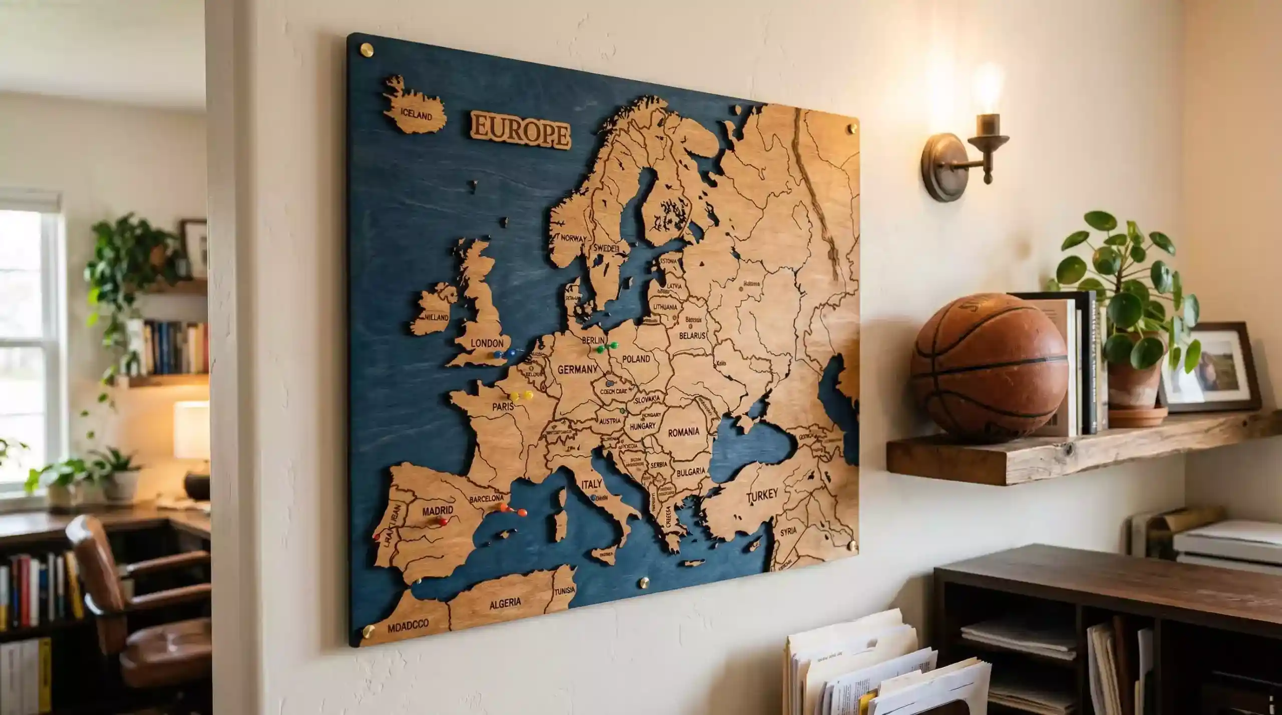 Mapa de Europa con iconos de apuestas deportivas destacando España y los principales mercados